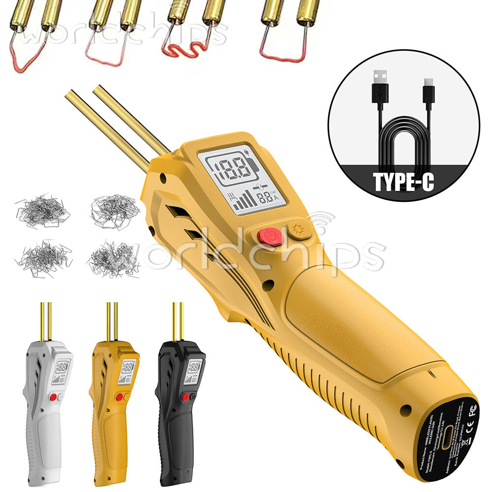 Plastic Welder 200PCS Staples LCD Handheld Wireless Rechargeable Welder Gun Kit