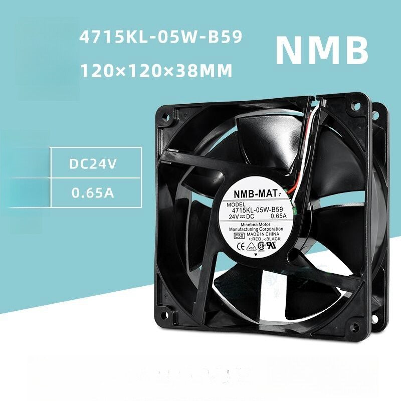 1/piece NMB 4715KL-05W-B59 12038 24V 0.65A 12CM Inverter Cooling Fan