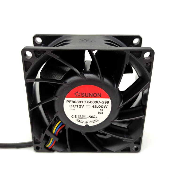1/piece  PF80381BX-0000-S99 4-wire SUNON 8038 12V 48.00W 8CM Cooling fan