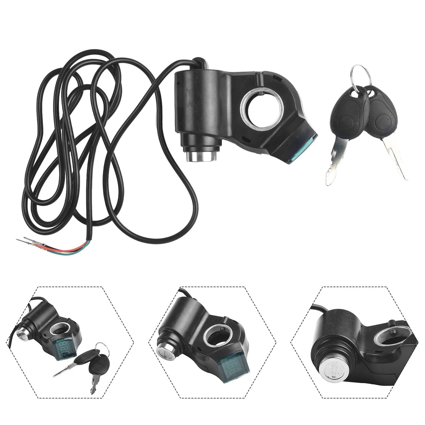 Ignition Voltmeter Power Switch Power Switch With Keys E-bike Accessories