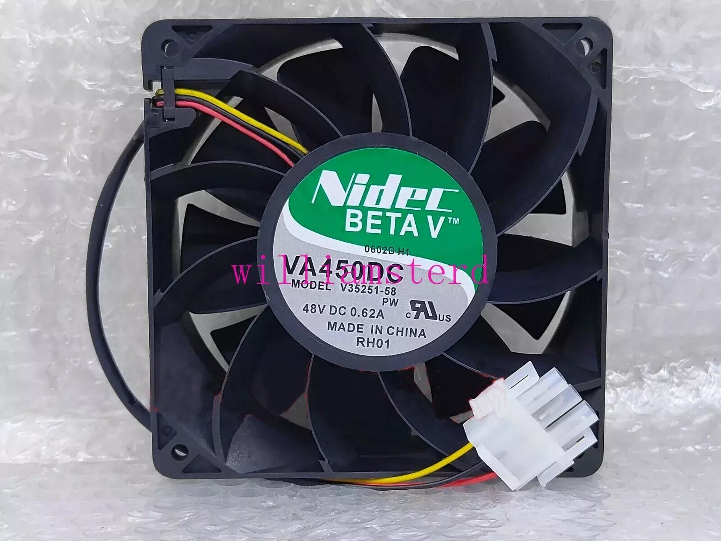 1 PCS NIDEC Fan VA450DC V35251-58 DC 48V 0.62A 12038 12CM 3 wire cooling fan