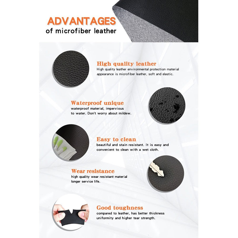 For Ford For Mustang 2005-2009 Pair Interior Door Panel Insert Hard Cover Black