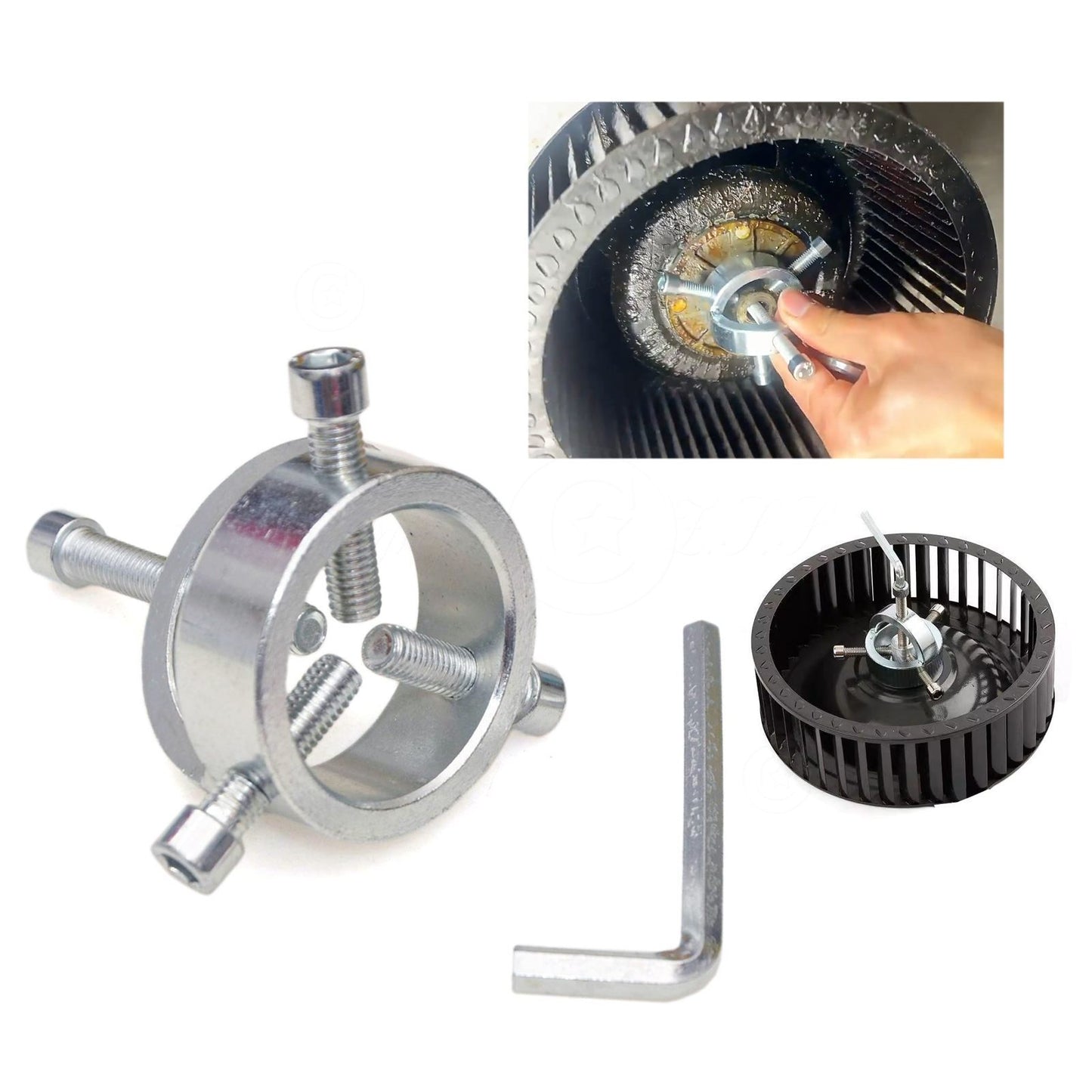 Range Hood Wheel Puller Blower Wheel Furnace Motor Fan Wheel Removal Pull Tools