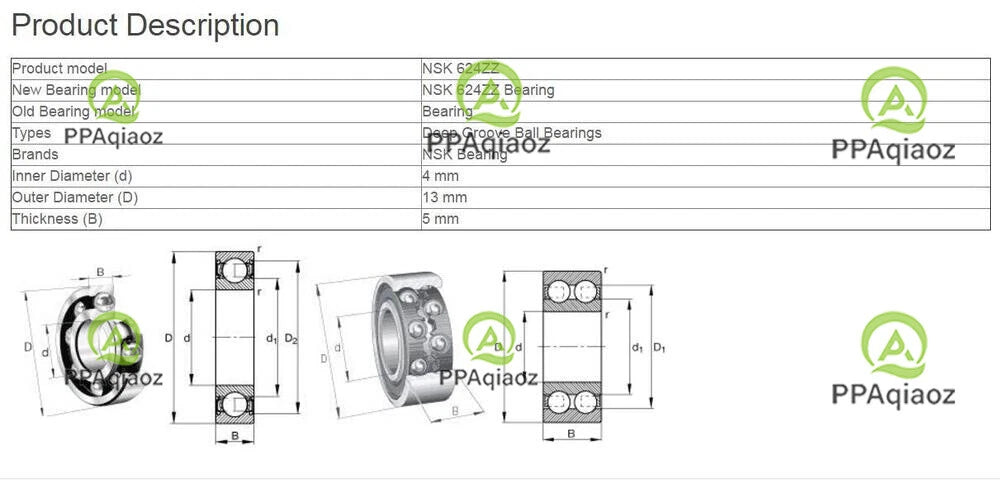 10PCS NSK 623ZZ Deep Groove Ball Bearings 4x13x5mm #P
