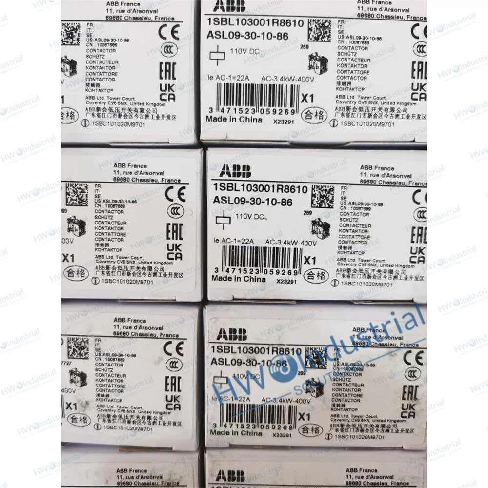 1/Piece ASL09-30-10-86 110VDC  ABB Contactor