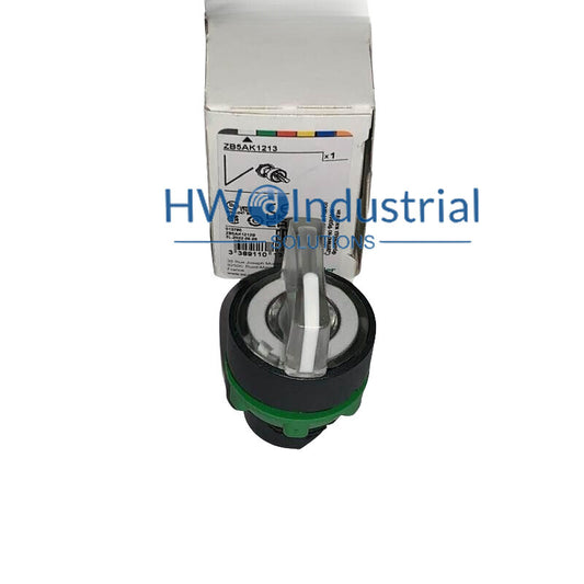 1PC White Luminous Selector Switch Button Head ZB5AK1213 2-gear Self-locking