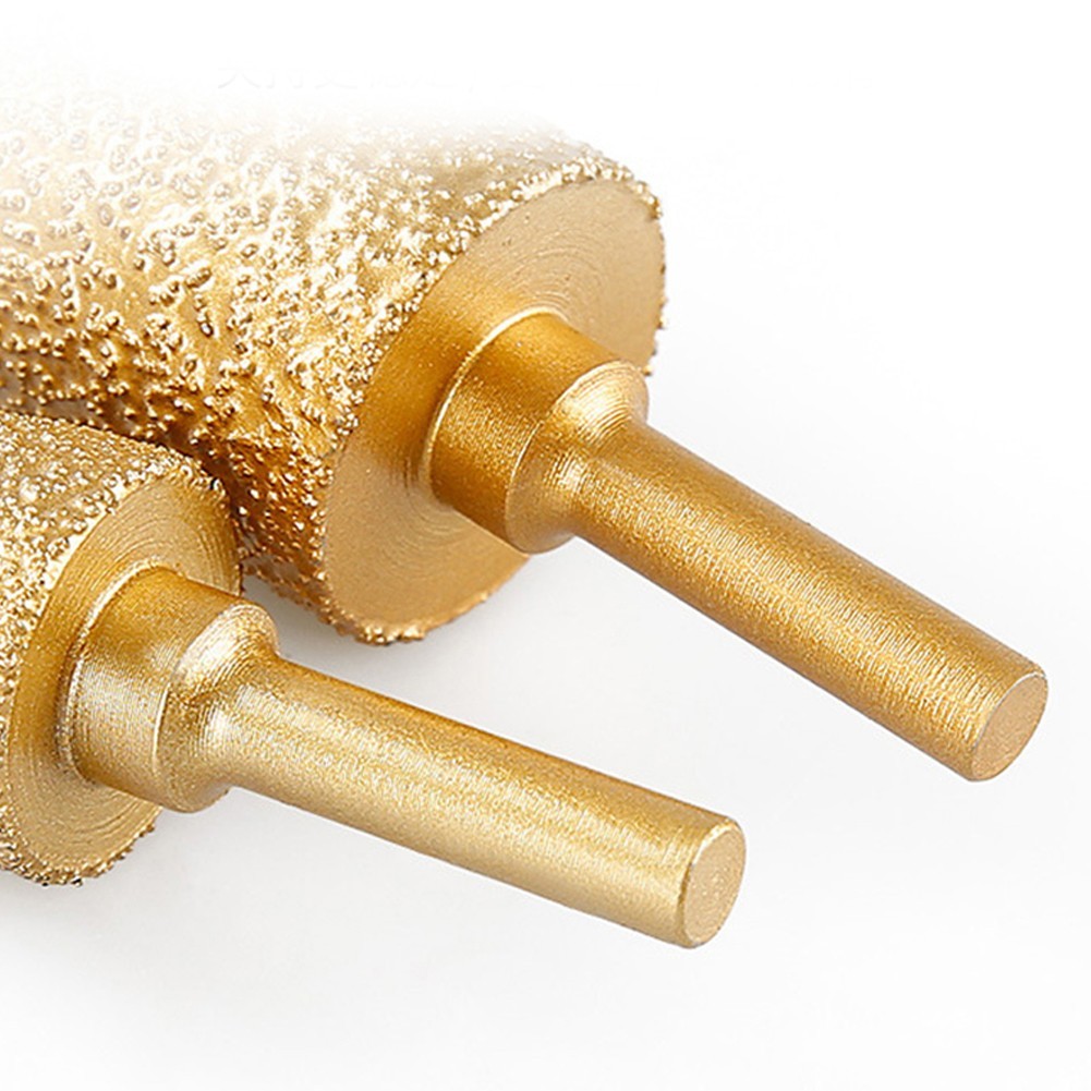 2PCS 820mm Drill Grinding Head Emery Burr for Metal Engraving and Crafts