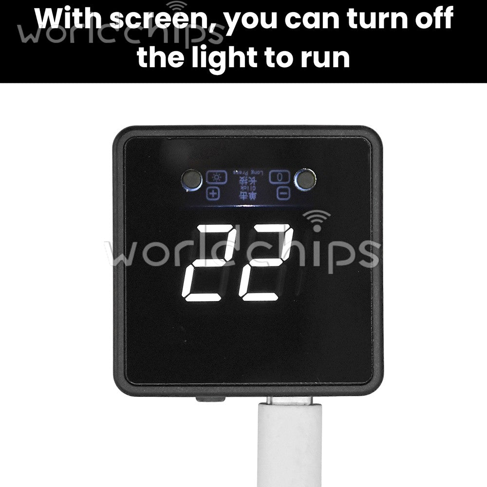 4Pin Fan PWM Speed Controller Digital Display Remote Control DC/Type-C PD QC