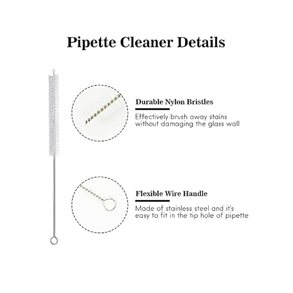 3-Pack 10ml Glass Pipettes with Rubber Bulb, Graduated, for Essential Oil