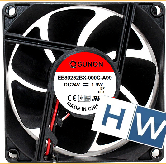 SUNON EE80252BX-000C-A99 24V 8025 1.9W 8CM Cooling Fan