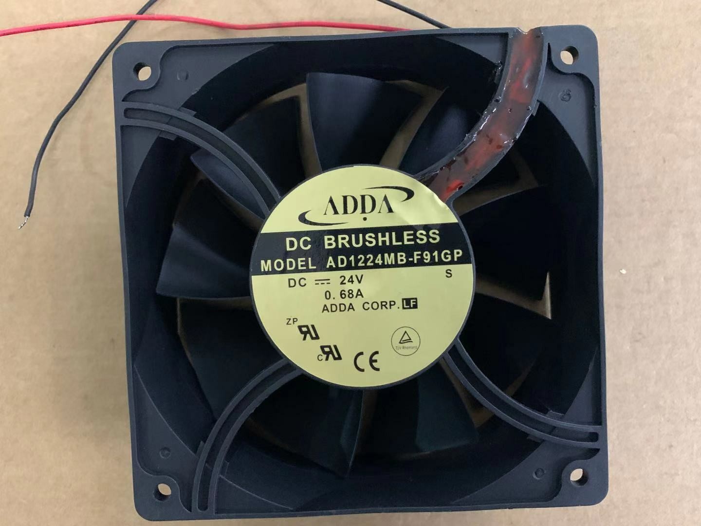 For ADDA AD1224MB-F91GP 12038 24V 0.68A 12CM Inverter Fan