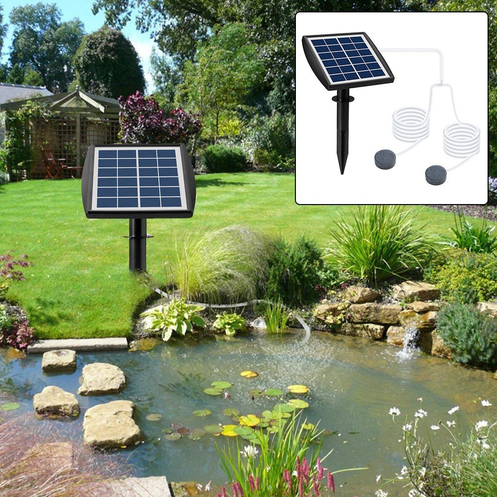 Oxygen Water Pump Solar Aerator Accessories Easy Installation Oxygenator