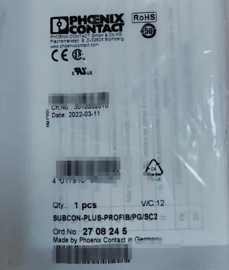 1pcs PHOENIX CONTACT 2708245 Connector SUBCON-PLUS-PROFIB/PG/SC2