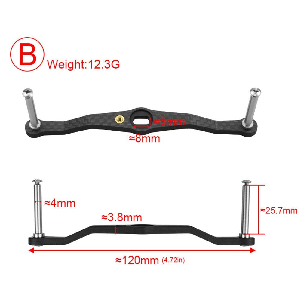 High Quality Carbon Fiber Baitcasting Reel Handle for Superior Durability