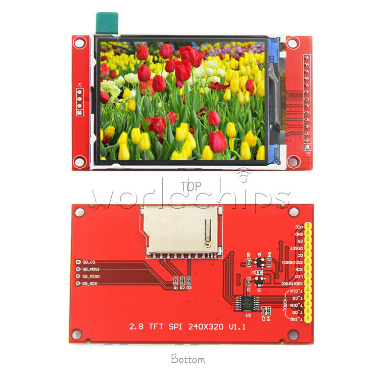 2.8" SPI TFT LCD 240x320 Serial Port Module PCB ILI9341 with/without Touch Panel