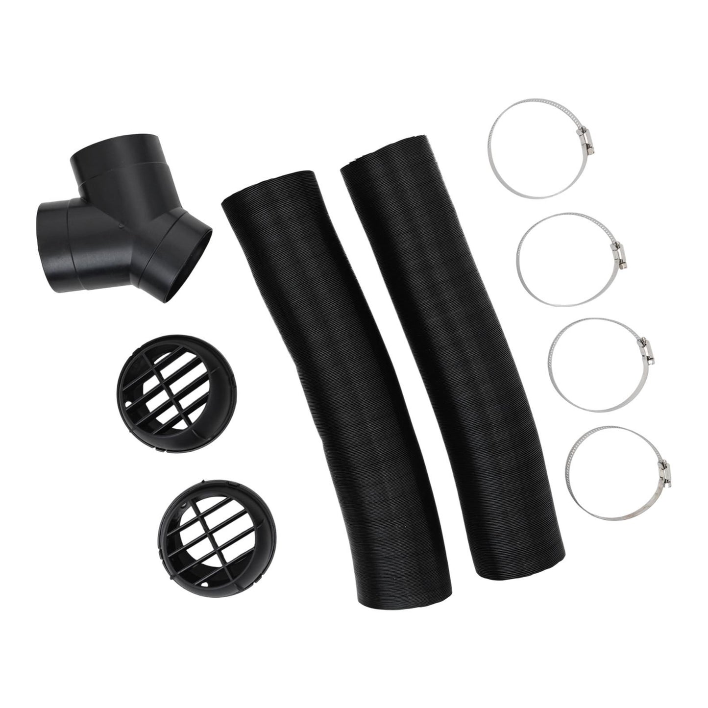 Aluminium Foil Exhaust Duct Set 75mm for Diesel Air Heaters Y Branch Kit