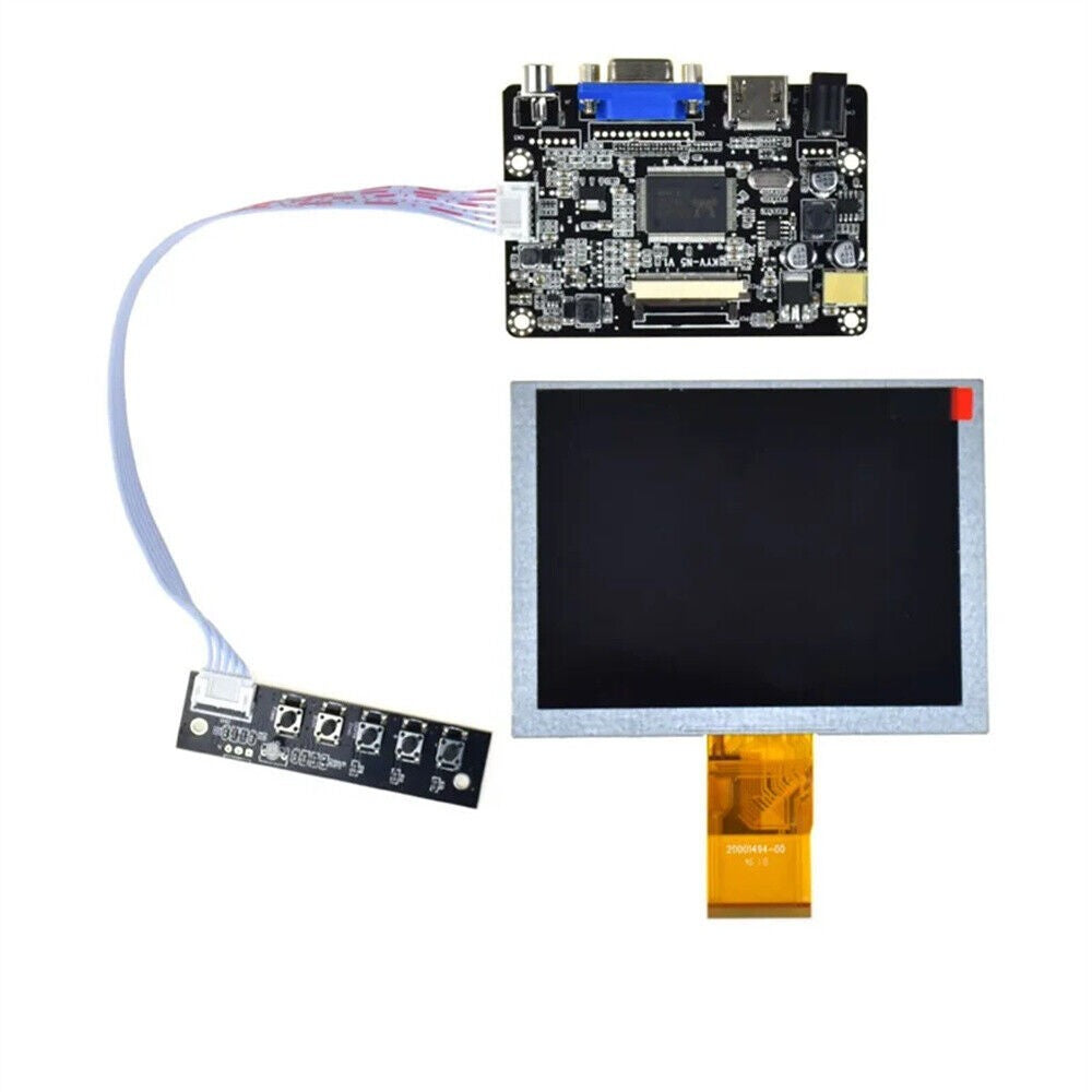 1pcs  for VGA HDMI AV LCD Controller Board With 5inch ZJ050NA-08C