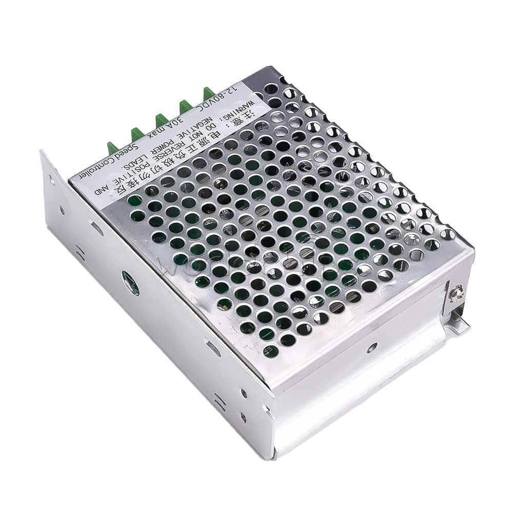 DC 12V-80V 30A Digital Display PWM DC Motor Governor Controller High Power