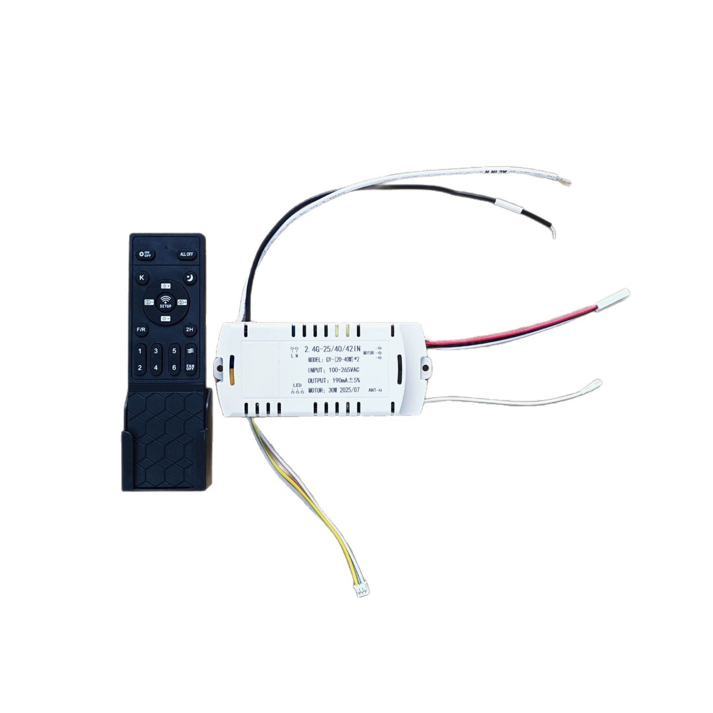 Invisible Fan Light Remote with DC Output and Stepless Dimming Control