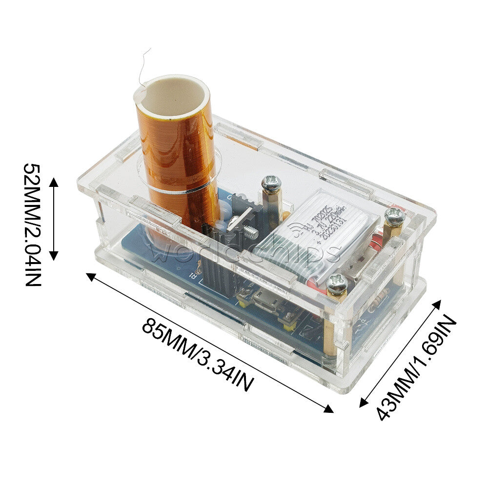 DIY Rechargeable Micro Tesla Coil Detector Electronic Anti Interference Tester
