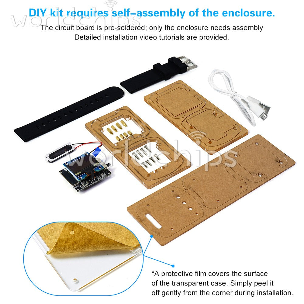 Xiaozhi AI Voice Wrist Watch DIY kit AI Dialogue Development Board ESP32S3N16R8