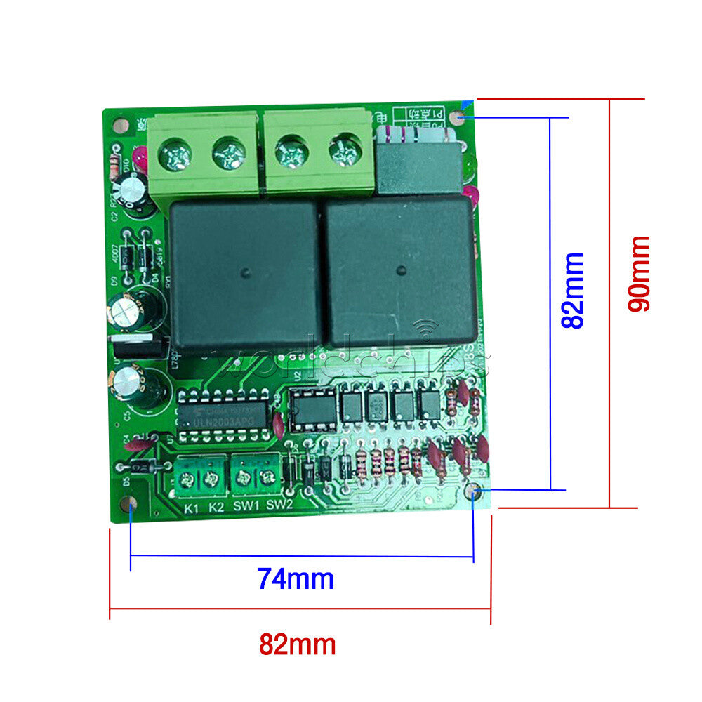 DC12V 24V Relay Control Board DC Motor Forward and Reverse Controller 80A