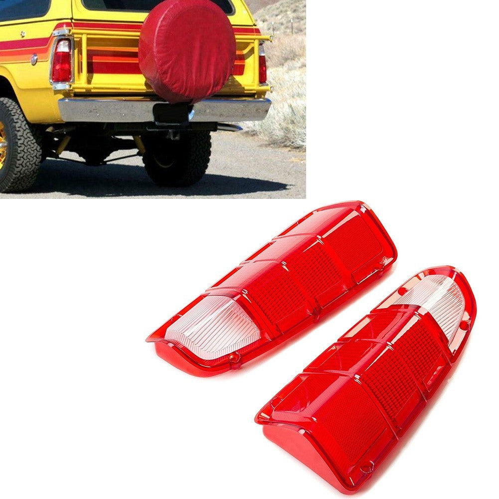 Set of Tail Light Lens LH RH for Dodge Truck and Power Wagon 1972 1980