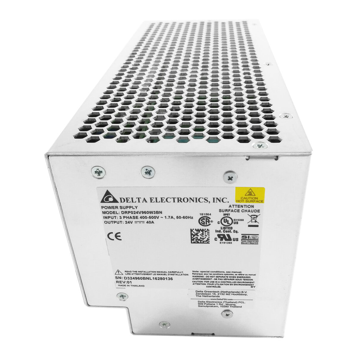 1pcs Delta DRP024V960W3BN three-phase 380V 960W 24V 40A power supply