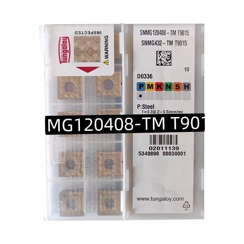 10Pcs/Box Tungaloy SNMG120408-TM T9015 SNMG432-TM Carbide Inserts CNC Blade