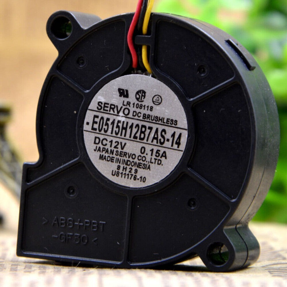 SERVO 5CM 5015 E0515H12B7AS-14 12V 0.15A cooling industrial fan turbo blower