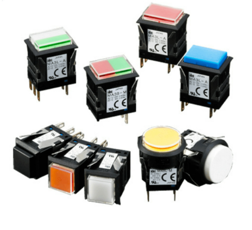 1pcs IDEC Button Switch MA2L-M1111R