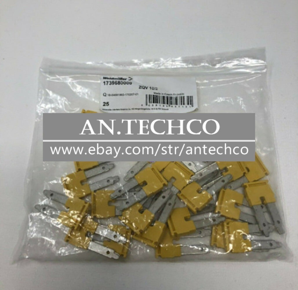25pcs/bag  FOR Weidmuller ZQV 10/2 Short Strip Connector 1739680000