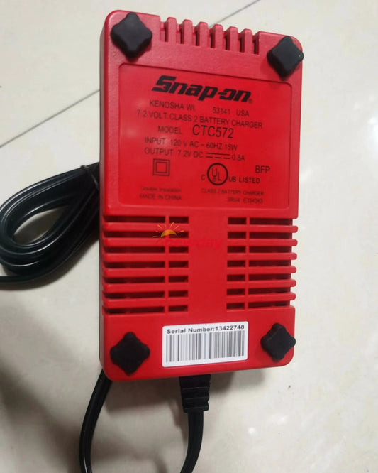 ! Snap On CTC572 CTC-572 7.2V DC 0.8A 120V AC Battery Charger