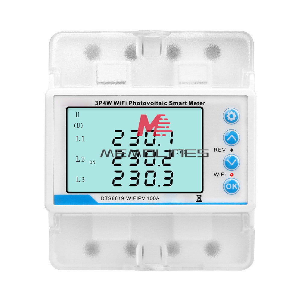 Tuya WiFi 100A 3-phase Smart Reclosing Switch Protector Limiting Circuit Breaker
