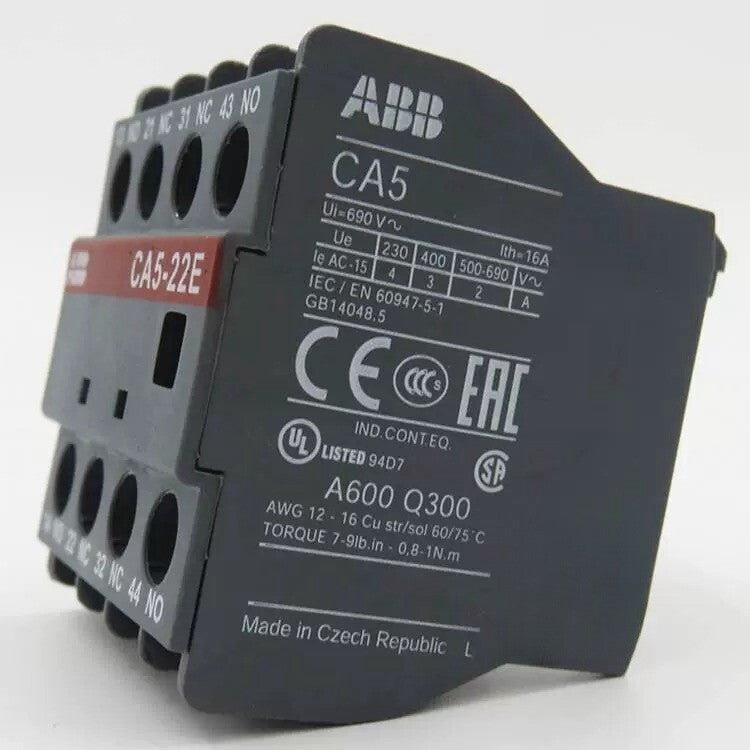1/pieces  ABB AC Contactor Auxiliary Contact CA5-22E 2NC 2NO