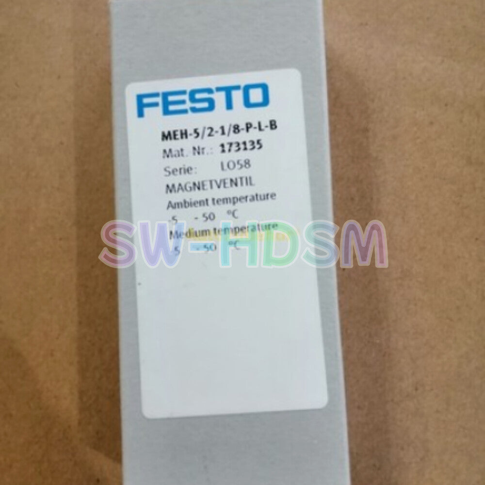 1PCS   FESTO Solenoid Valve MEH-5/2-1/8-P-L-B 173135 freight free