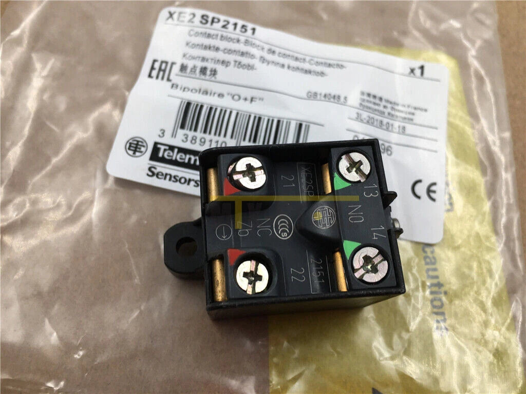 1pc Tele XE2SP2151 LIMIT SWITCH CONTACT BLOCK 1NC+1NO SNAP ACTION SC