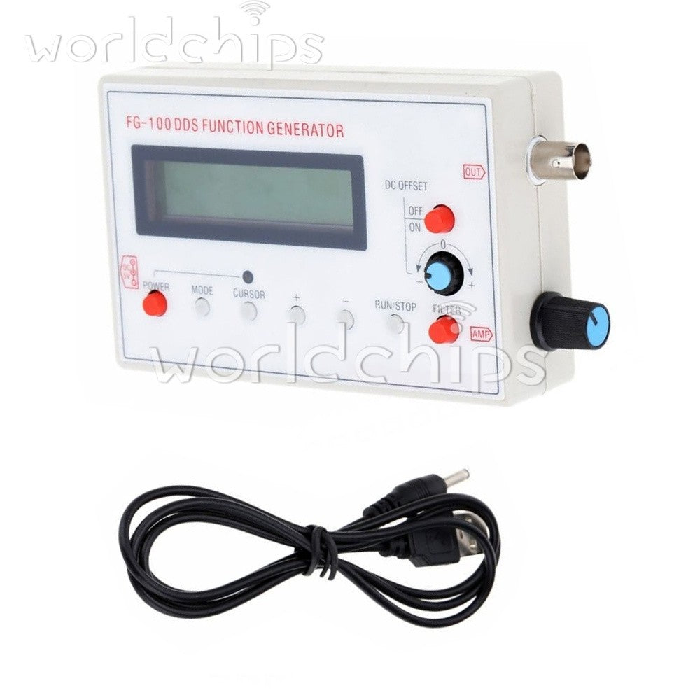 FG-100 DDS Function Signal Generator Module 1HZ-500KHz Sine + Square Wave