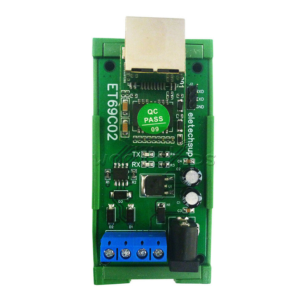 RS485 to Ethernet TCP/IP Converter MQTT Modbus RTU Module With Rails