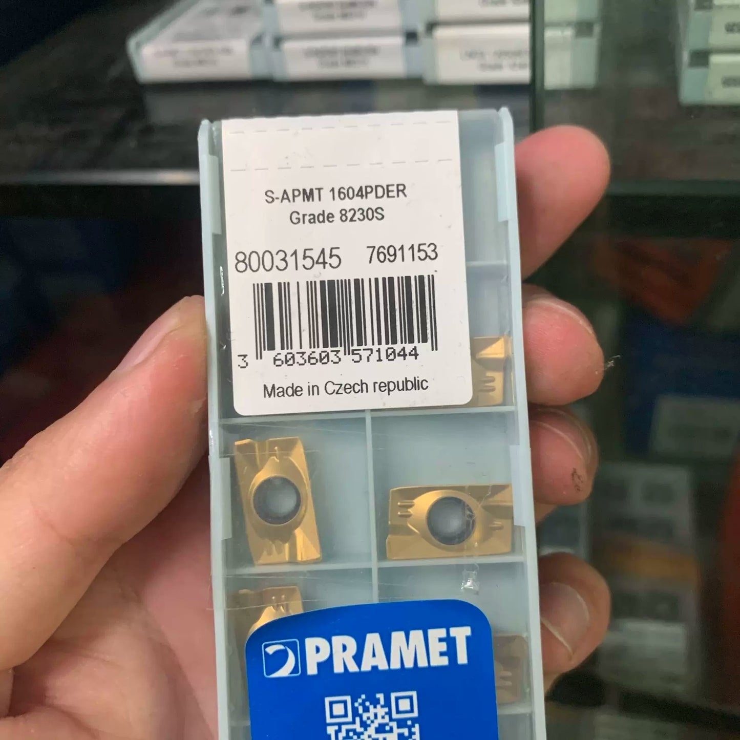 10pcs/Box PRAMET S-APMT1604PDER 8230S CNC Milling Blade Carbide Inserts