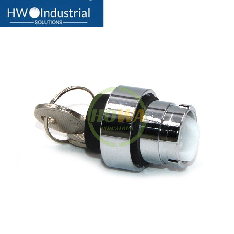 2PC 3-Gear Self-locking Key Knob Selection Button Switch ZB2BG3C ZB2-BG3C