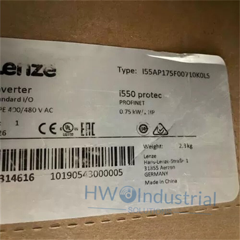 1/Piece Lenze i550 Protect Inverter I55AP175F00710K0LS Three-phase 380V 0.75KW