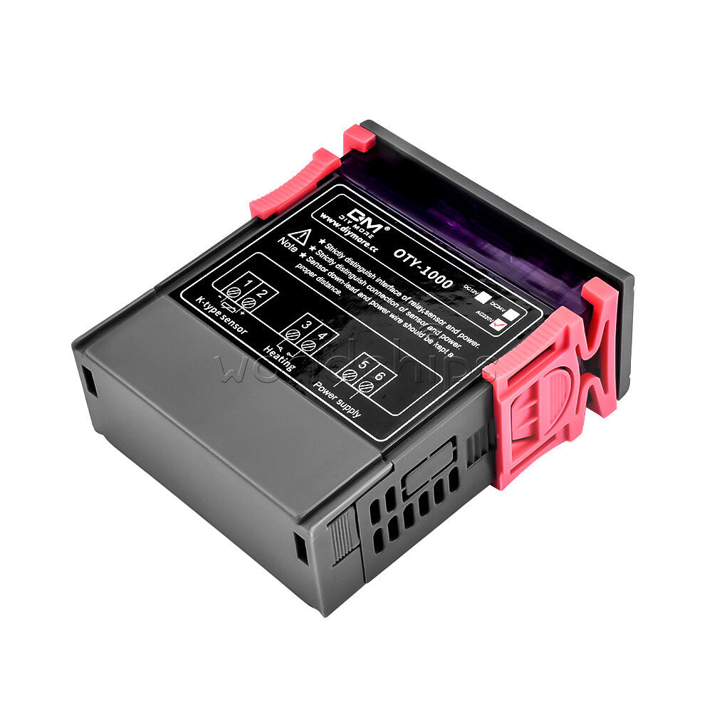 AC 220V Dual Display Digital Temperature Thermostat Controller 0~999℃ + K Senser