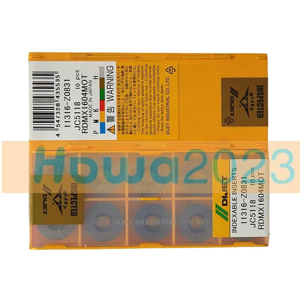 10Pieces/Box DIJET RDMX1604MOT JC5118 CNC Turning Blade Carbide Inserts