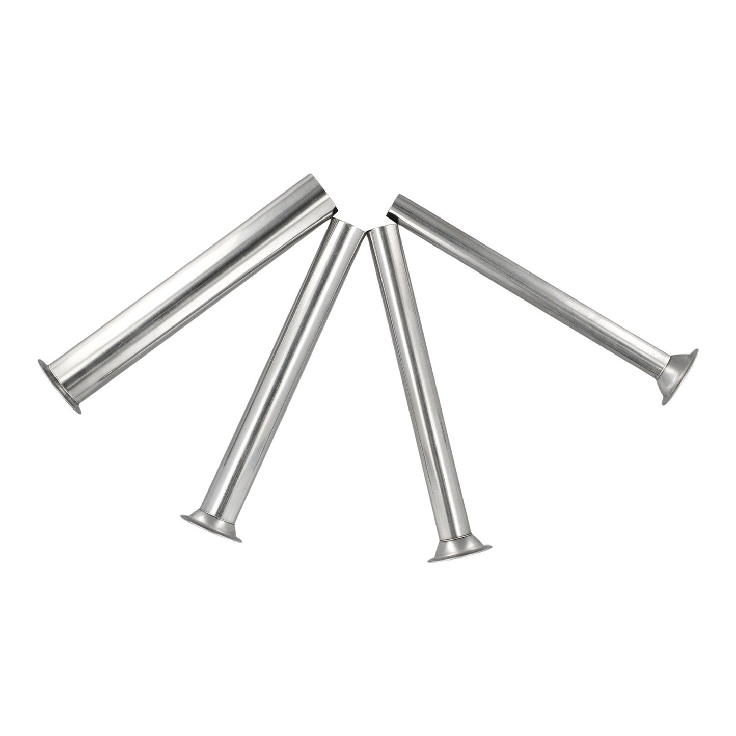 4Pcs Stuffing Tubes Filling Tubes Funnels Nozzles Silver 165mm/6.5inch
