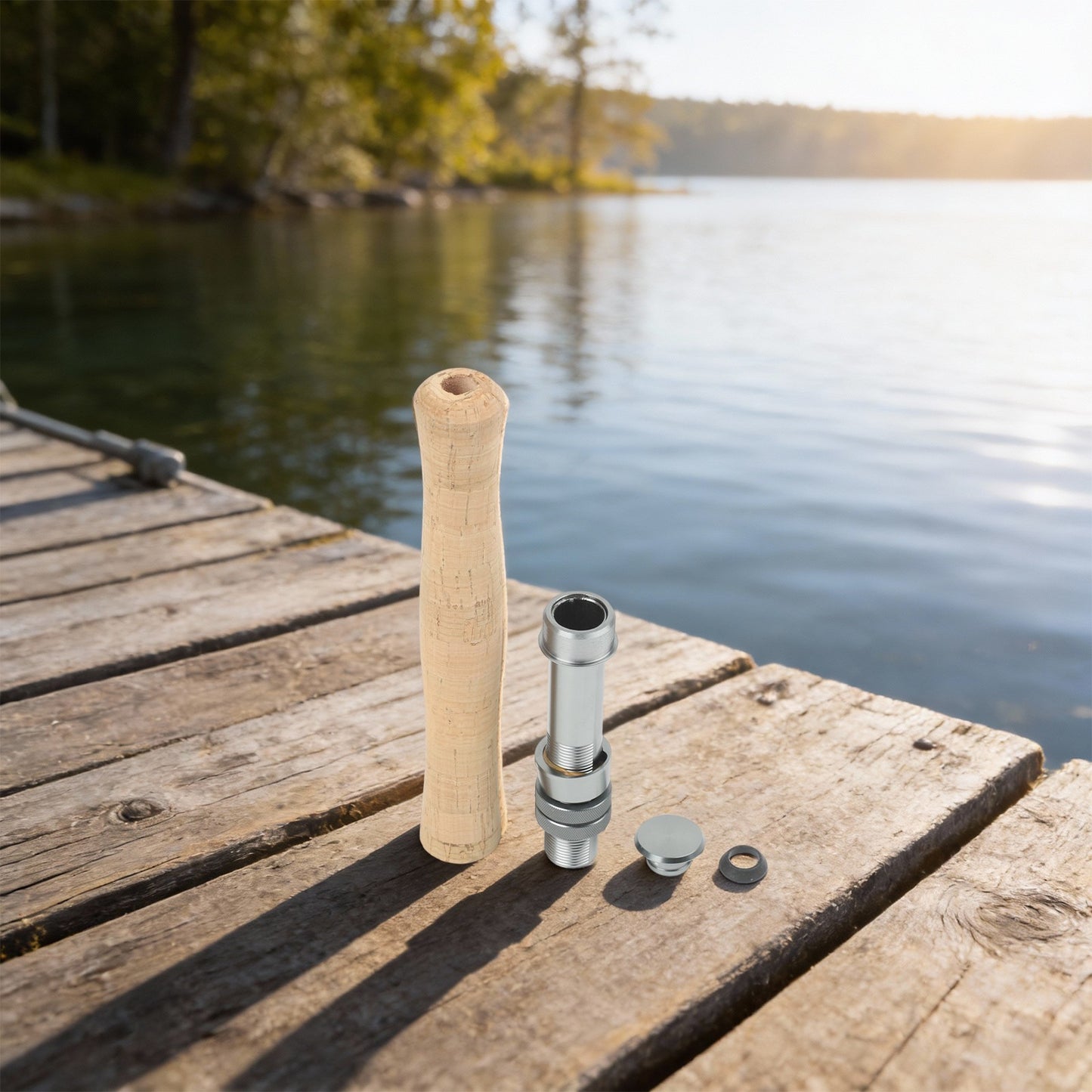 Cork Handle and Reel Seat Assembly Kit Designed for Fly Fishing Rod Builders
