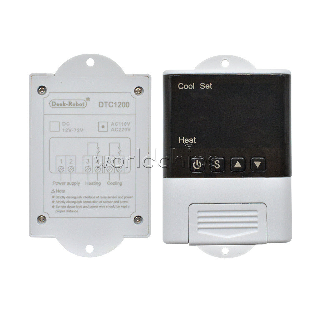 DTC1200  AC 110V-230V Digital Intelligent Temperature Controller + NTC Sensor