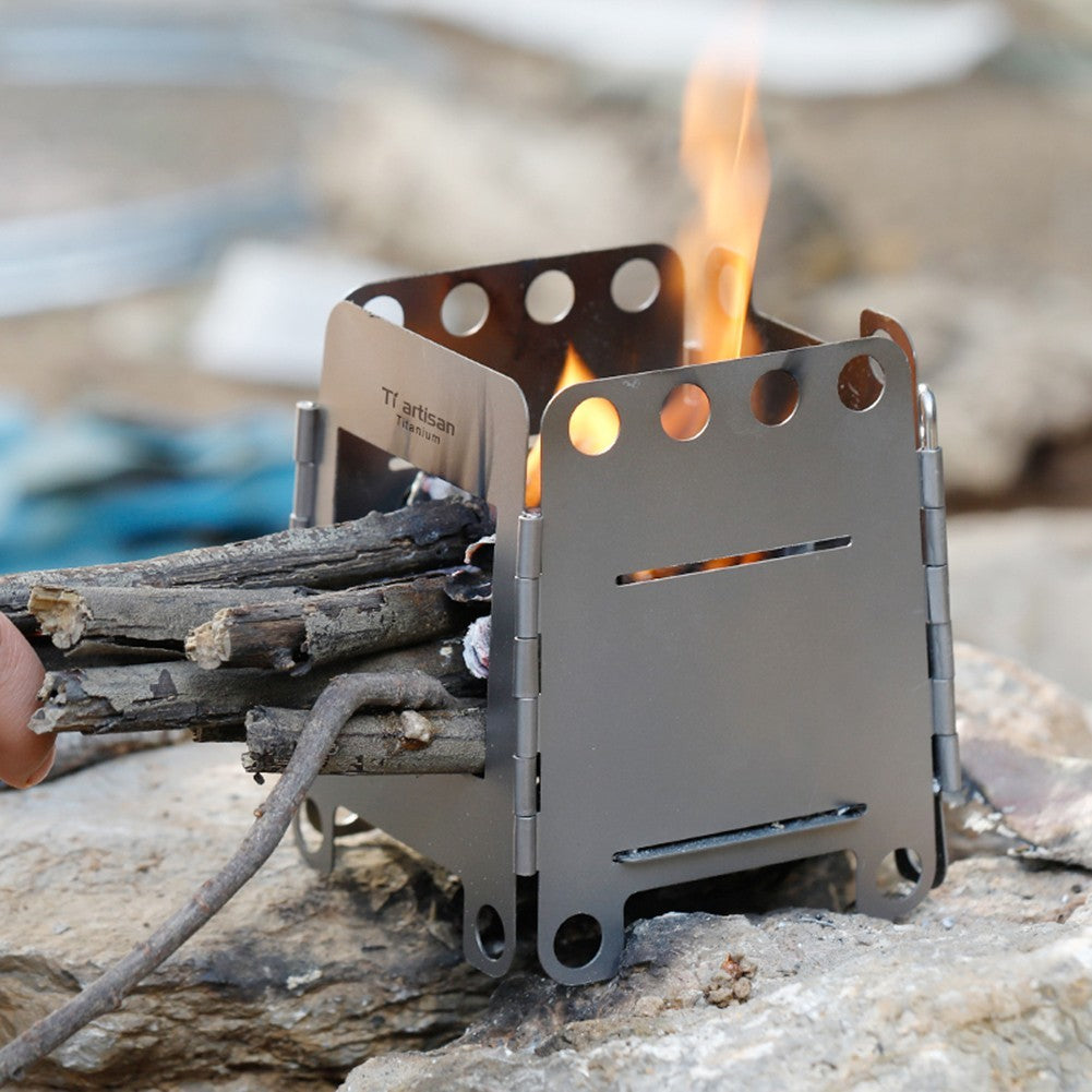 Innovative Folding Wood Stove For Sustainable And Safe Outdoor Cooking