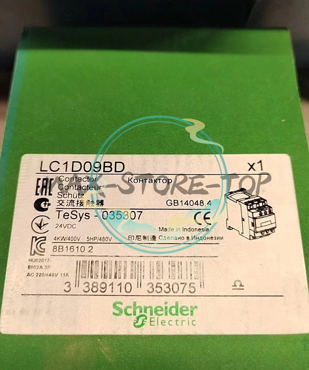 1PCS   Schneider Contactor LC1D09BD LC1-D09BD DC24V Fast Delivery