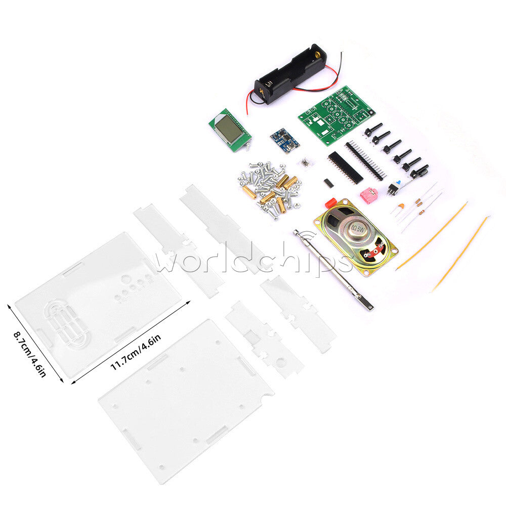 Fm Digital Radio Kit Diy Fm Radio Kit with Power Amplifier with Shell Speaker